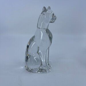 vintage baccarat crystal egyptian cat figurine france